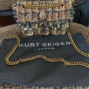 Kurt Geiger Mini Kensington Tweed Bag